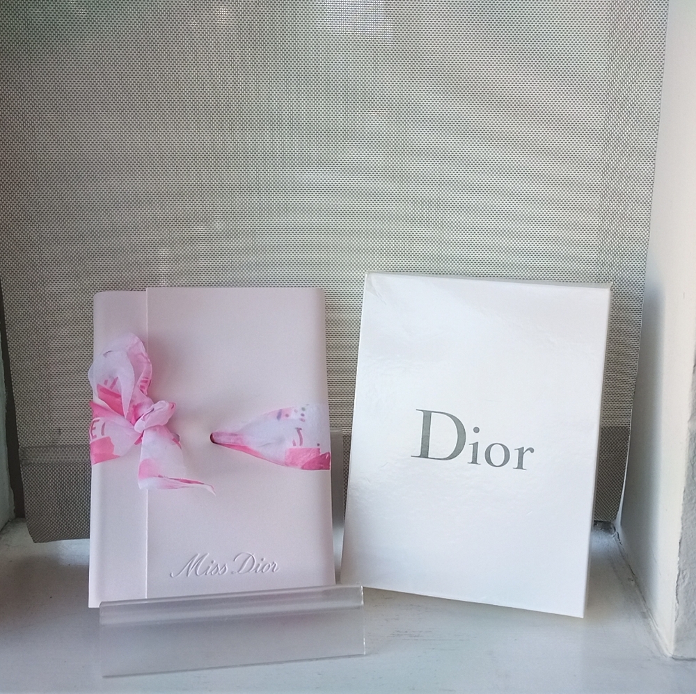 New Dior Miss Dior "Love is an Art" Notebook & Pencil Set with Box